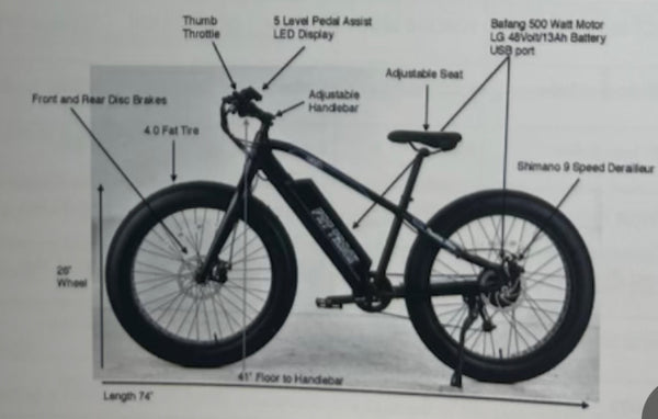 Fat Track E Mountain Bike (Fat Tire)